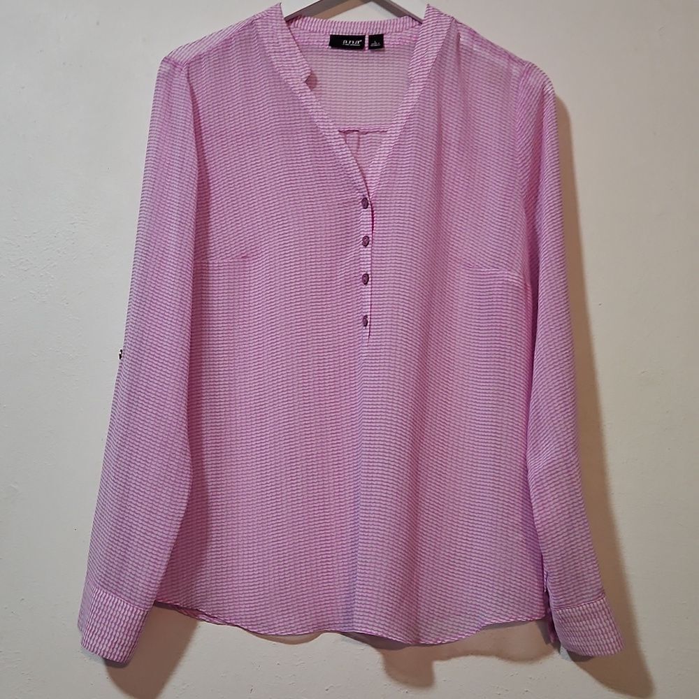 ANA WOMAN SHEER TOP L